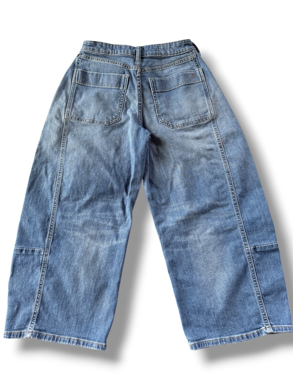 Anthropologie The Kenna Mid-Rise Heritage Barrel Jeans by Pilcro Size 25P - Picture 5 of 11